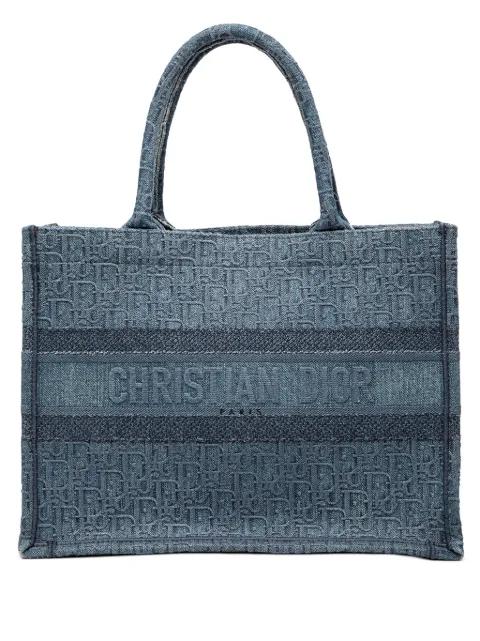 2019 Medium Oblique Denim Book tote bag by CHRISTIAN DIOR 