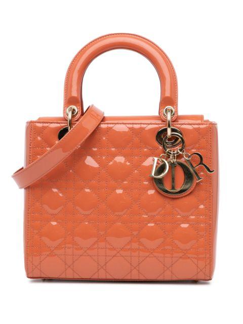 2019 Medium Patent Cannage Lady Dior satchel by CHRISTIAN DIOR 