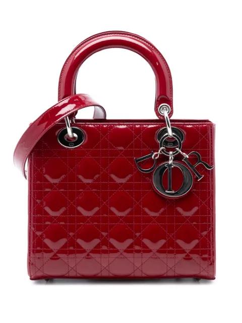 2019 Medium Patent Cannage Lady Dior satchel by CHRISTIAN DIOR 