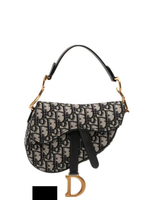 2019 Mini Oblique Canvas Saddle Bag satchel by CHRISTIAN DIOR 