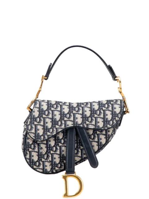 2019 Mini Oblique Canvas Saddle Bag satchel by CHRISTIAN DIOR 