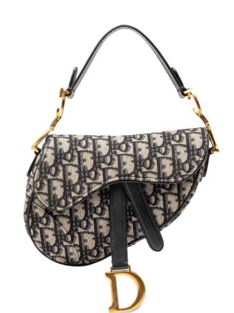 2019 Mini Oblique Canvas Saddle Bag satchel by CHRISTIAN DIOR 