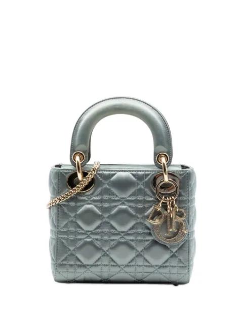2019 Mini Satin Cannage Swarovski Crystal Lady Dior satchel by CHRISTIAN DIOR 