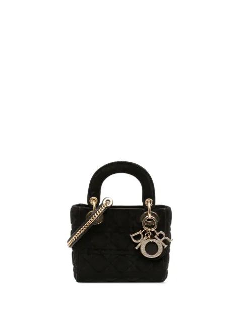 2019 Mini Velvet Cannage Lady Dior satchel by CHRISTIAN DIOR 