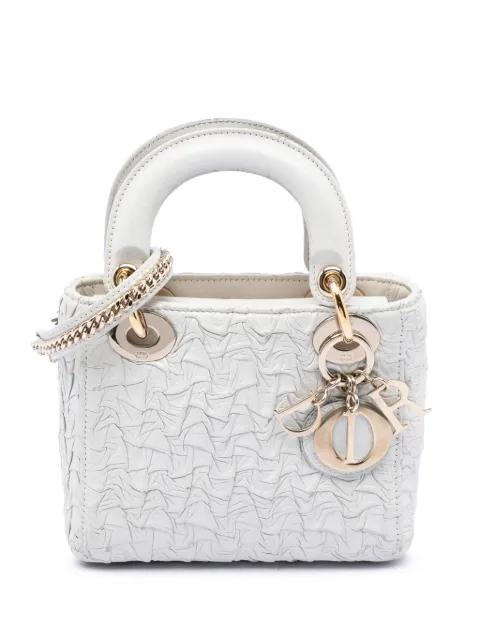 2019 Mini Wavy Crinkled Lambskin Lady Dior satchel by CHRISTIAN DIOR 