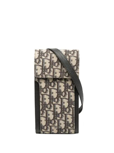 2019 Oblique Canvas Phone Holder crossbody bag by CHRISTIAN DIOR 
