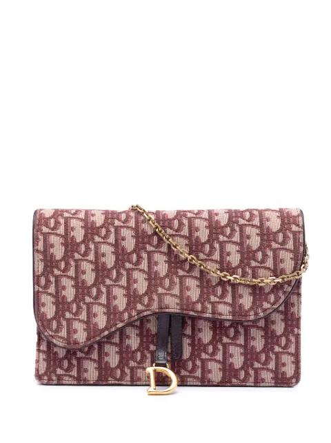 2019 Oblique Canvas Saddle Wallet On Chain crossbody bag by CHRISTIAN DIOR 