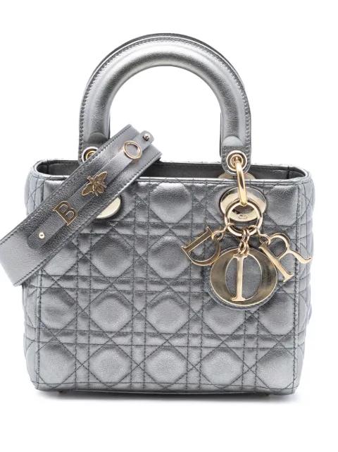 2019 Small Metallic Lambskin Cannage My ABCDior Lady Dior satchel by CHRISTIAN DIOR 