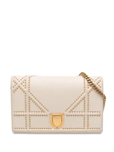 2019 Studded Lambskin Diorama Wallet on Chain crossbody bag by CHRISTIAN DIOR 