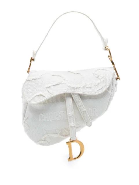 2020 Canvas Embroidered Camouflage Saddle Bag shoulder bag by CHRISTIAN DIOR 