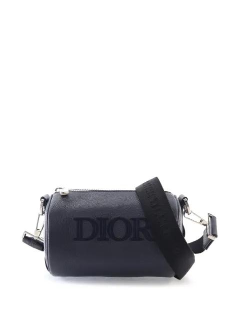 2020 Grained Calfskin Roller Messenger Bag satchel by CHRISTIAN DIOR 