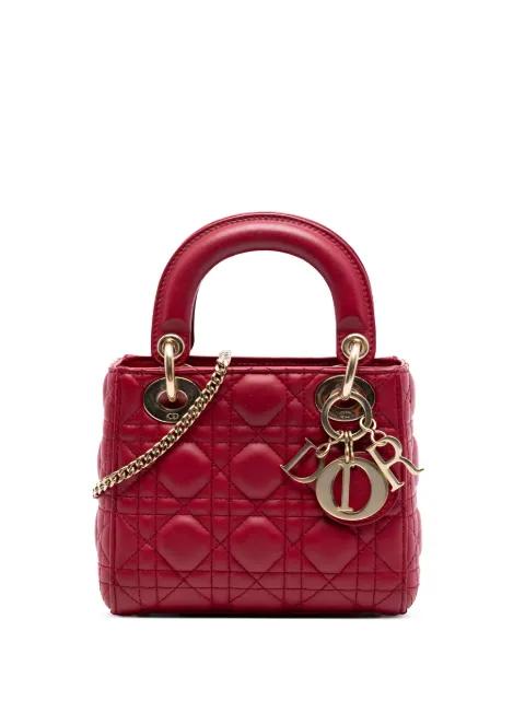 2020 Mini Lambskin Cannage Lady Dior satchel by CHRISTIAN DIOR 