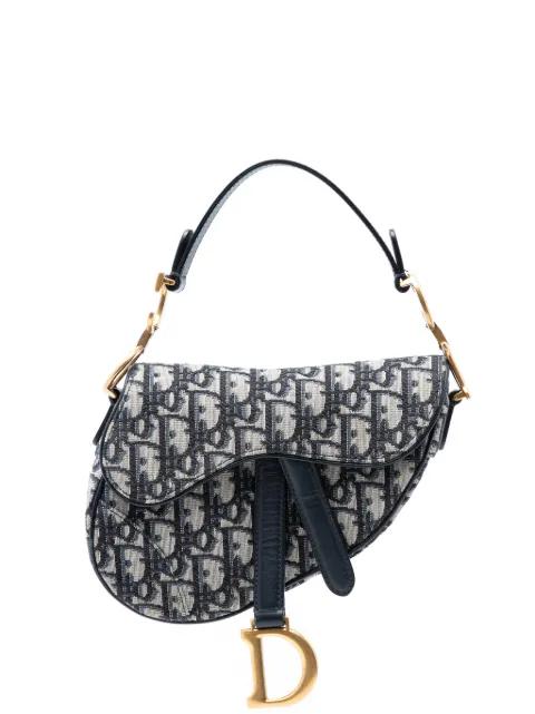 2020 Mini Oblique Canvas Saddle Bag satchel by CHRISTIAN DIOR 