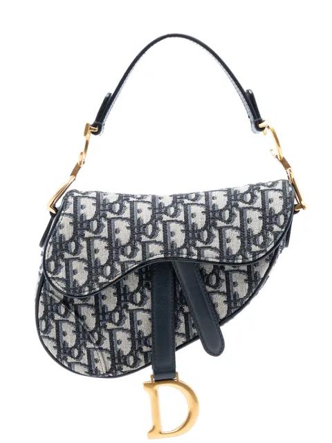 2020 Mini Oblique Canvas Saddle Bag satchel by CHRISTIAN DIOR 