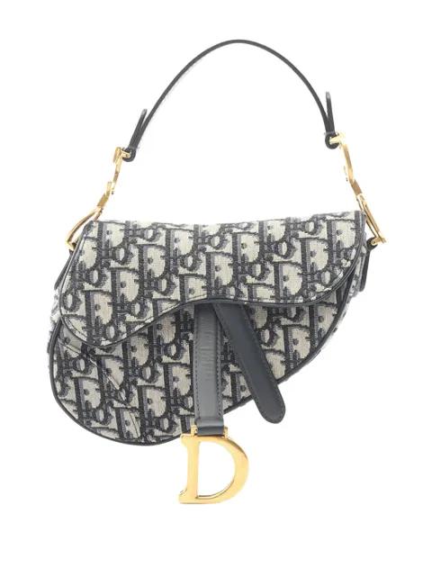 2020 Mini Oblique Canvas Saddle Bag satchel by CHRISTIAN DIOR 