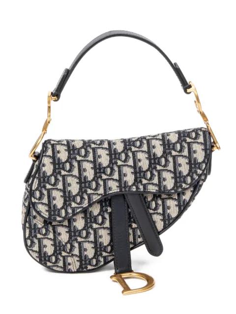 2020 mini Saddle logo-lettering tote bag by CHRISTIAN DIOR 