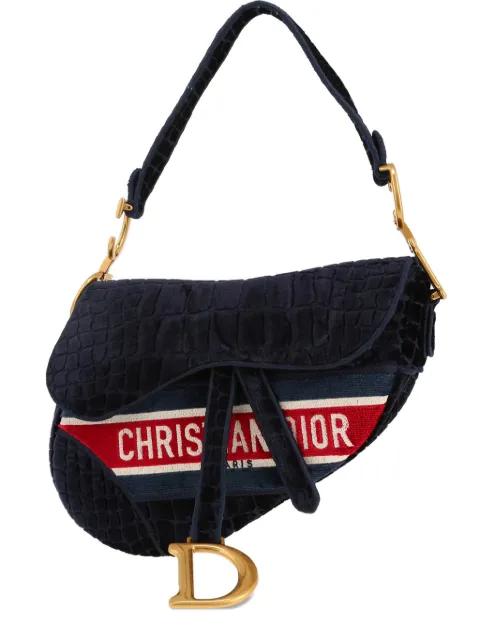 2020s Saddle velvet shoulder bag by CHRISTIAN DIOR 