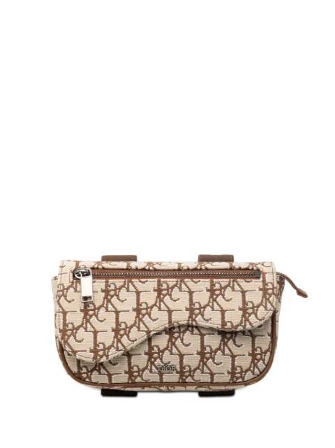 2021 Cactus Jack Oblique Canvas Saddle Arm Pouch clutch bag by CHRISTIAN DIOR 