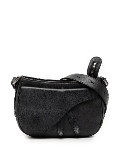 2021 Grained Calfskin Saddle Soft Bag satchel by CHRISTIAN DIOR 