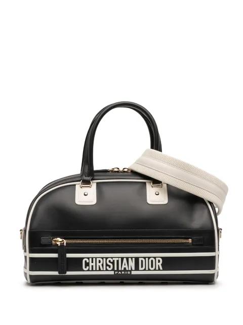 2021 Medium Leather Dior Vibe Zip Bowling Bag satchel by CHRISTIAN DIOR 