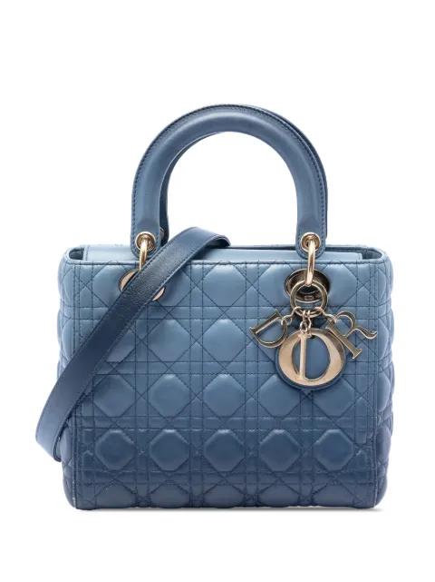 2021 Medium Ombre Lambskin Cannage Lady Dior satchel by CHRISTIAN DIOR 
