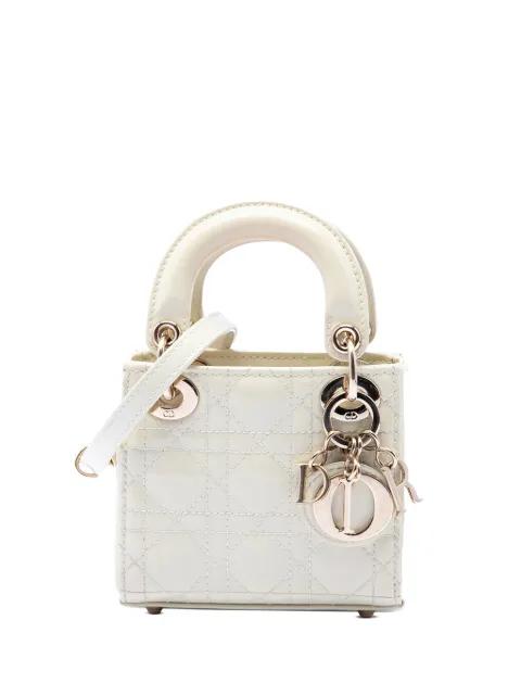 2021 Micro Patent Cannage Lady Dior satchel by CHRISTIAN DIOR 