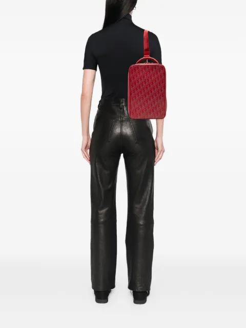 2021 Oblique Perforated Calfskin Galaxy World Tour Shoe Case satchel by CHRISTIAN DIOR 