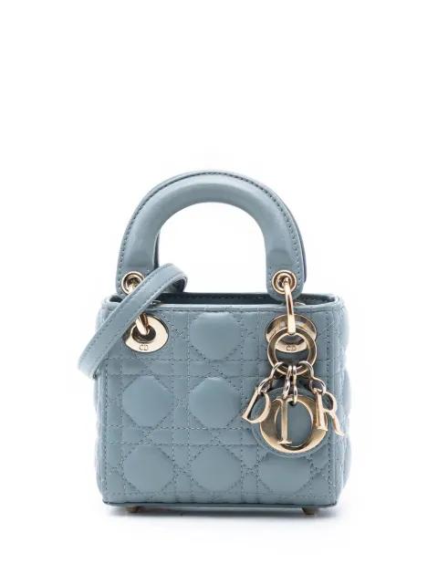 2022 Micro Lambskin Cannage Lady Dior satchel by CHRISTIAN DIOR 