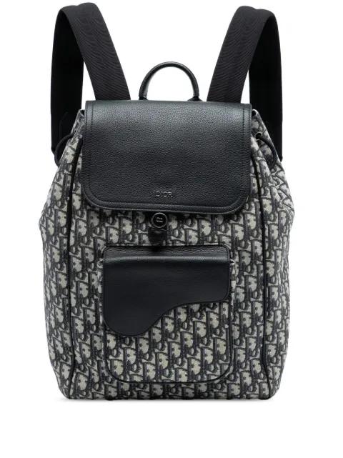2023 Oblique Canvas Saddle backpack by CHRISTIAN DIOR 