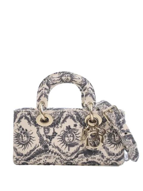 2024 Small Denim Toile de Jouy Soleil Lady D Joy satchel by CHRISTIAN DIOR 
