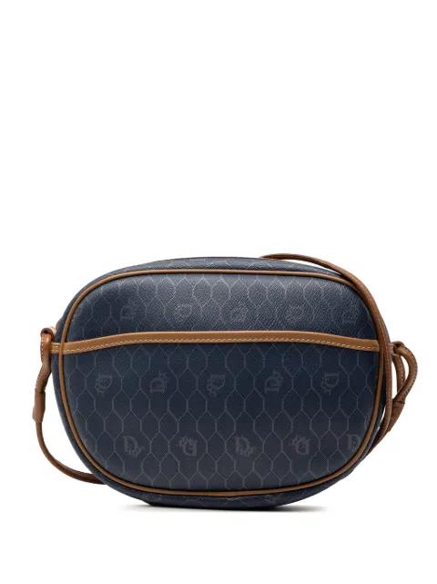 20th Century Honeycomb Coated Canvas crossbody bag by CHRISTIAN DIOR 