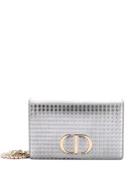 30 Montaigne 2-in-1 Pouch Micro Cannage Metallic Calfskin belt bag by CHRISTIAN DIOR 