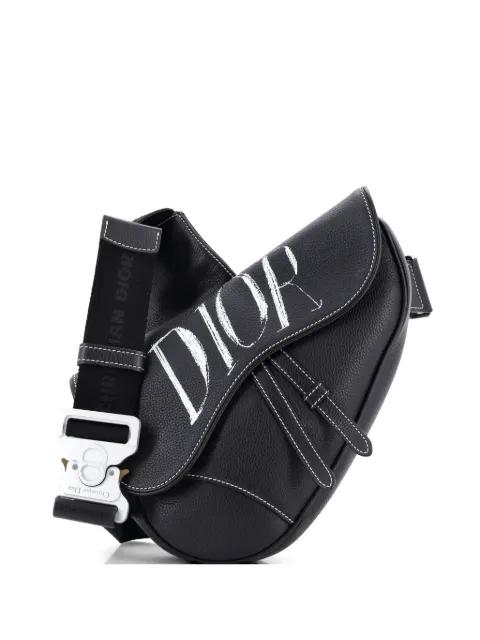 Alex Foxton Logo Saddle Printed Leather crossbody bag by CHRISTIAN DIOR 