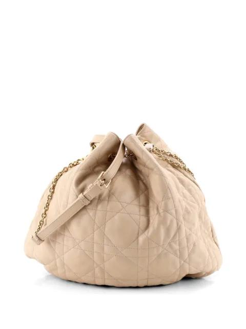 Ammi Supple Bag Macrocannage Quilt Lambskin Large bucket bag by CHRISTIAN DIOR 