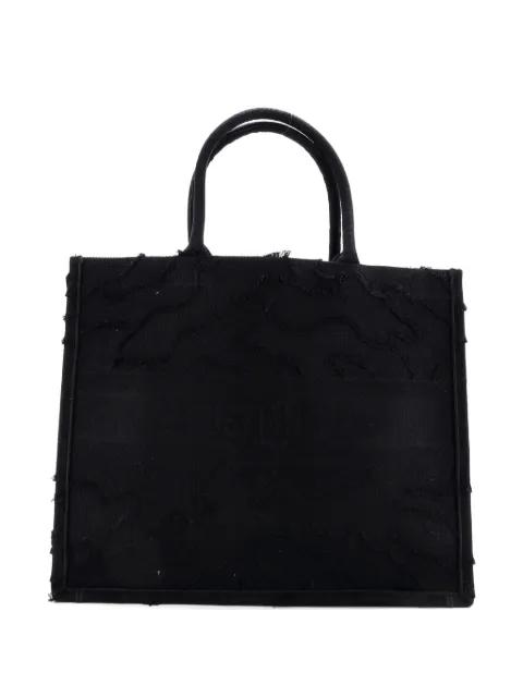 Book Camouflage Embroidered Canvas Large tote bag by CHRISTIAN DIOR 