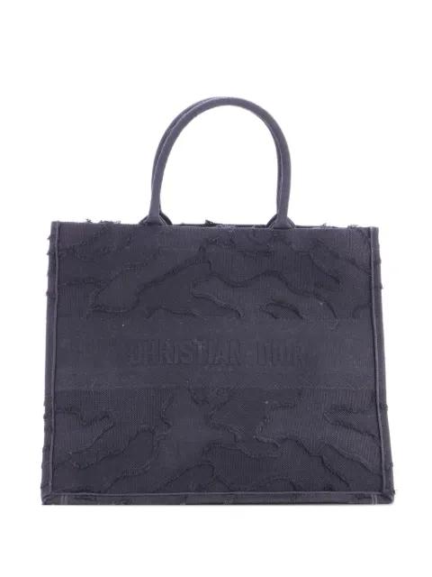 Book Camouflage Embroidered Canvas Large tote bag by CHRISTIAN DIOR 