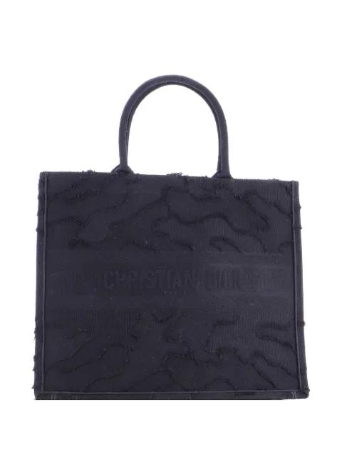 Book Camouflage Embroidered Canvas Large tote bag by CHRISTIAN DIOR 