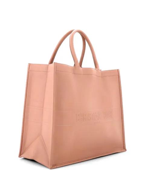 Book Embossed Leather Large tote bag by CHRISTIAN DIOR 