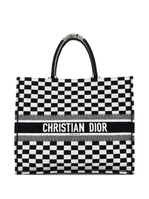 Book Embroidered Canvas Large tote bag by CHRISTIAN DIOR Book Embroidered Canvas Large tote bag by CHRISTIAN DIOR