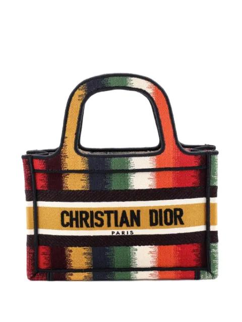Book Embroidered Canvas Mini tote bag by CHRISTIAN DIOR 