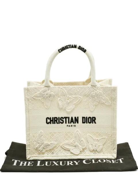 Book logo-embroidered tote bag by CHRISTIAN DIOR 