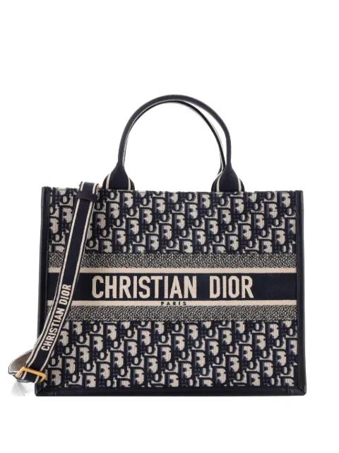 Book with Strap Oblique Canvas Medium tote bag by CHRISTIAN DIOR 