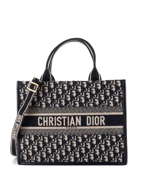 Book with Strap Oblique Canvas Medium tote bag by CHRISTIAN DIOR 