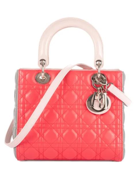 Cannage Lady Dior two-way handbag by CHRISTIAN DIOR 