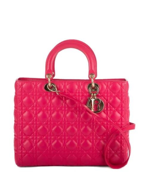Cannage Lady Dior two-way handbag by CHRISTIAN DIOR 