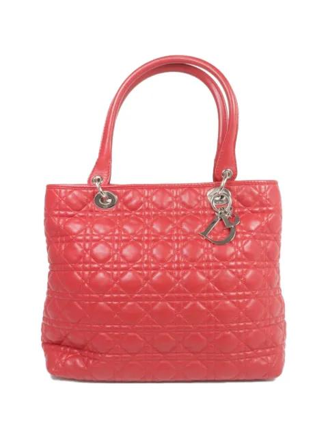 Cannage quilted tote bag by CHRISTIAN DIOR 