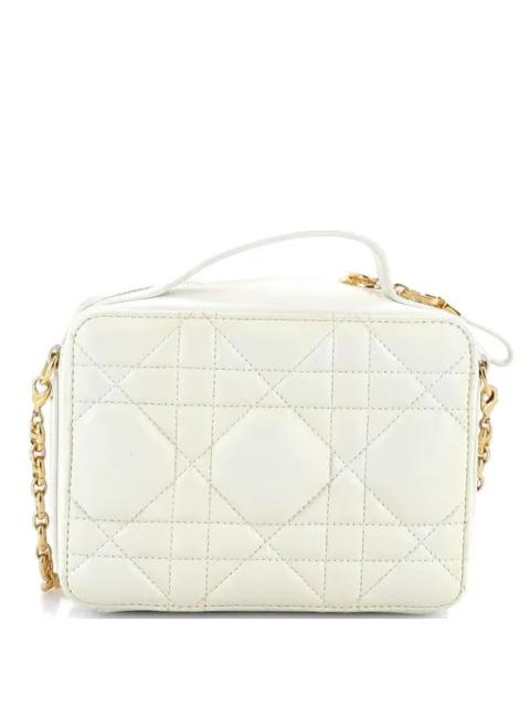 Caro Box Bag with Chain Macrocannage Quilt Calfskin satchel by CHRISTIAN DIOR 