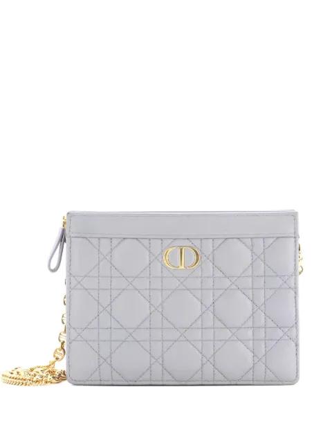 Caro Clutch with Chain Cannage Quilt Calfskin Small crossbody bag by CHRISTIAN DIOR 