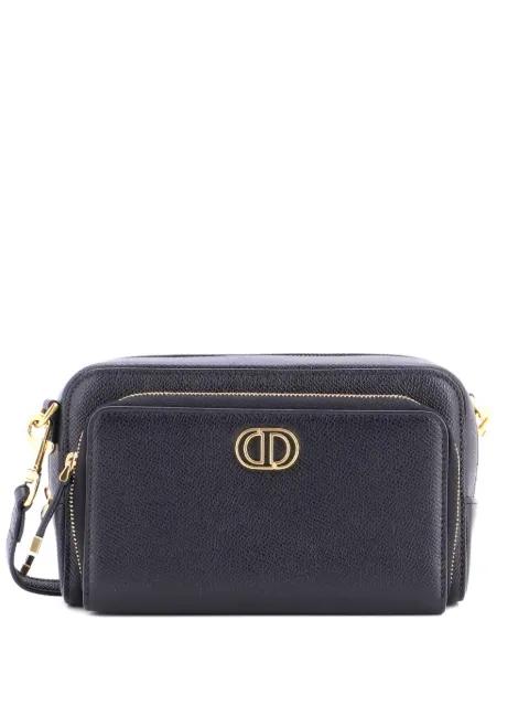 Caro Double Pouch Leather crossbody bag by CHRISTIAN DIOR 