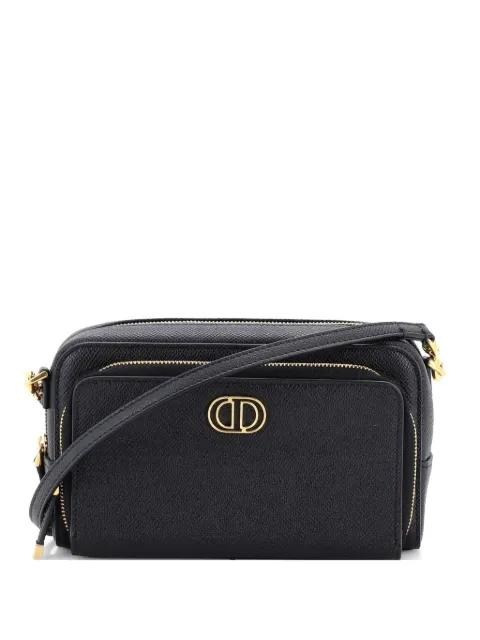 Caro Double Pouch Leather crossbody bag by CHRISTIAN DIOR 